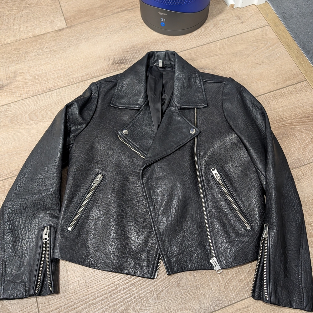 Topshop Black Faux Leather Jacket